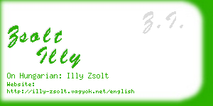 zsolt illy business card